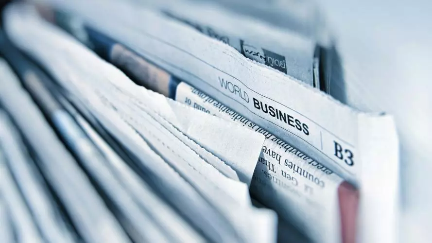 Newspaper stack